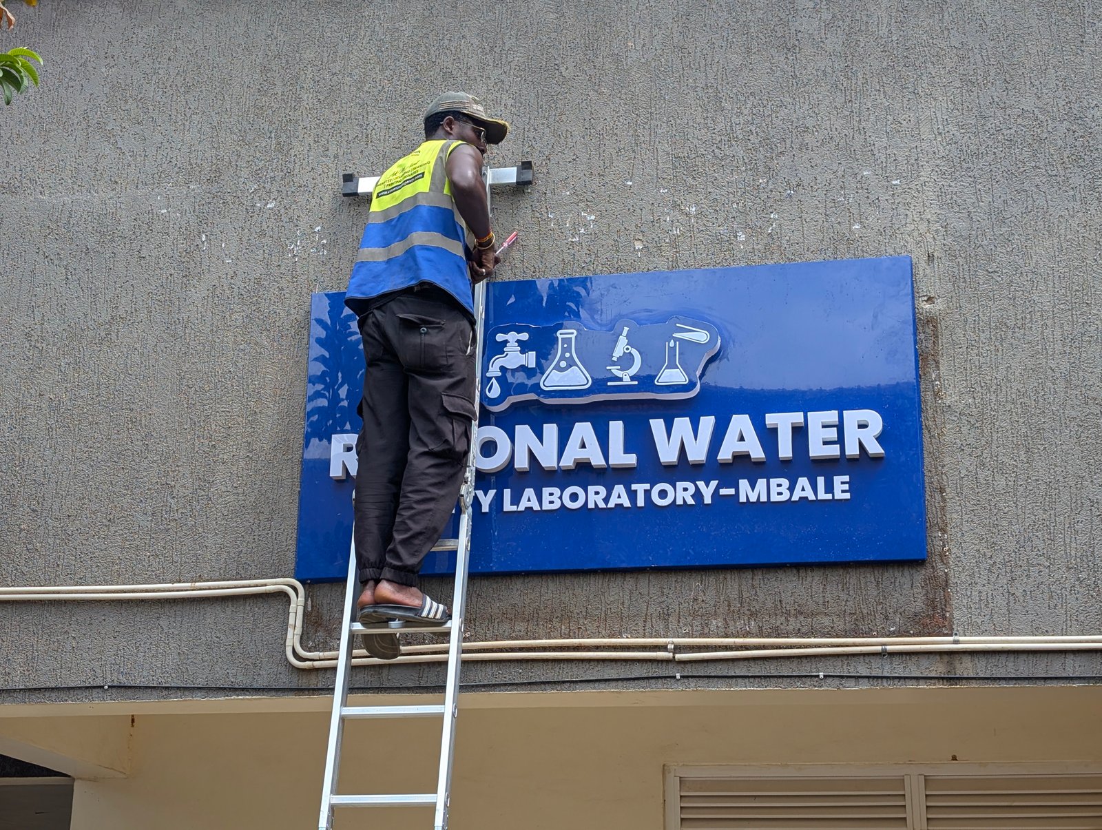 Regional Water Quality Laboratory – Mbale 3D Signage Installation